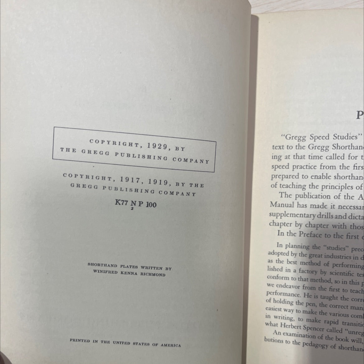 gregg speed studies book, by john robert gregg, 1929 Hardcover, Antique image 3