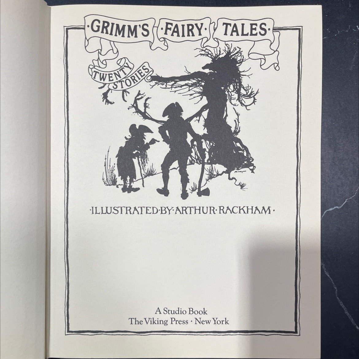 grimm's fairy tales twentories illustrated by arthur rackham book, by Brothers Grimm, 1973 Hardcover image 2