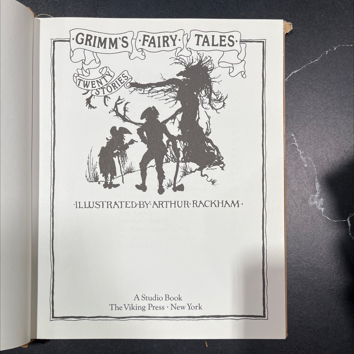 grimm's fairy tales twenty stories illustrated by arthur rackham book, by unknown, 1973 Hardcover, Vintage image 2