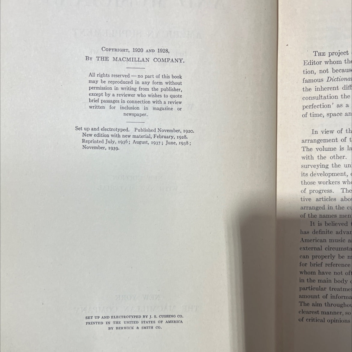 grove's dictionary of music and musicians american supplement book, by waldo selden pratt, 1939 Hardcover image 3