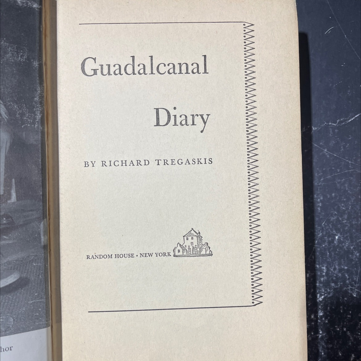 guadalcanal diary book, by richard tregaskis, 1943 Hardcover image 2