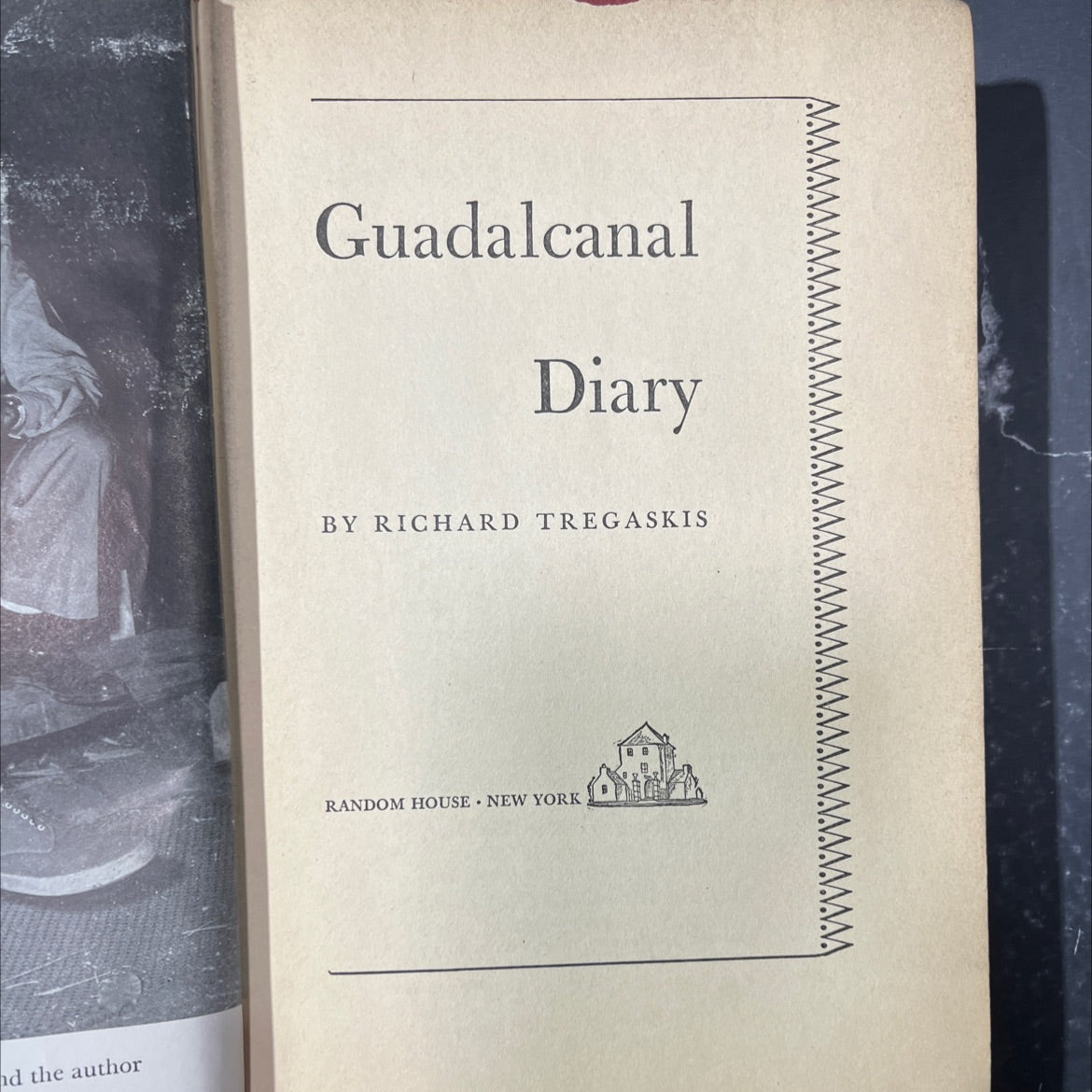 guadalcanal diary book, by richard tregaskis, 1943 Hardcover image 2
