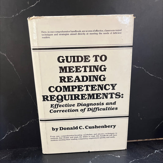 guide to meeting reading competency requirements book, by Donald C. Cushenbery, 1981 Hardcover image 1