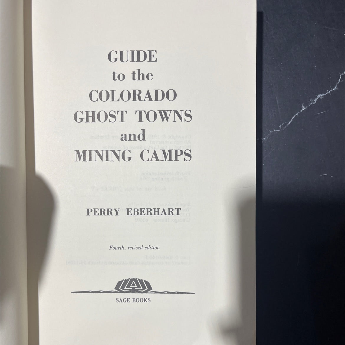 guide to the colorado ghost towns and mining camps book, by Perry Eberhart, 1974 Paperback image 2