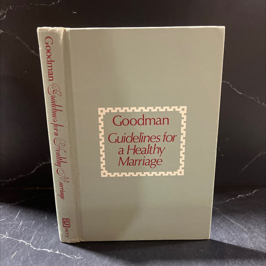 guidelines for a healthy marriage book, by Dr. David Goodman, 1967 Hardcover image 1