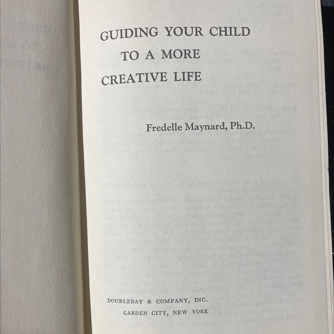 guiding your child to a more creative life book, by fredelle maynard, ph.d., 1973 Hardcover image 2