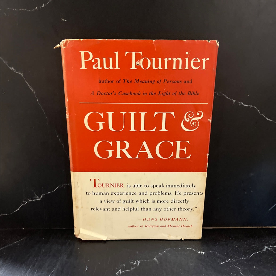 guilt grace a psychological study book, by dr. paul tournier, 1962 Hardcover image 1