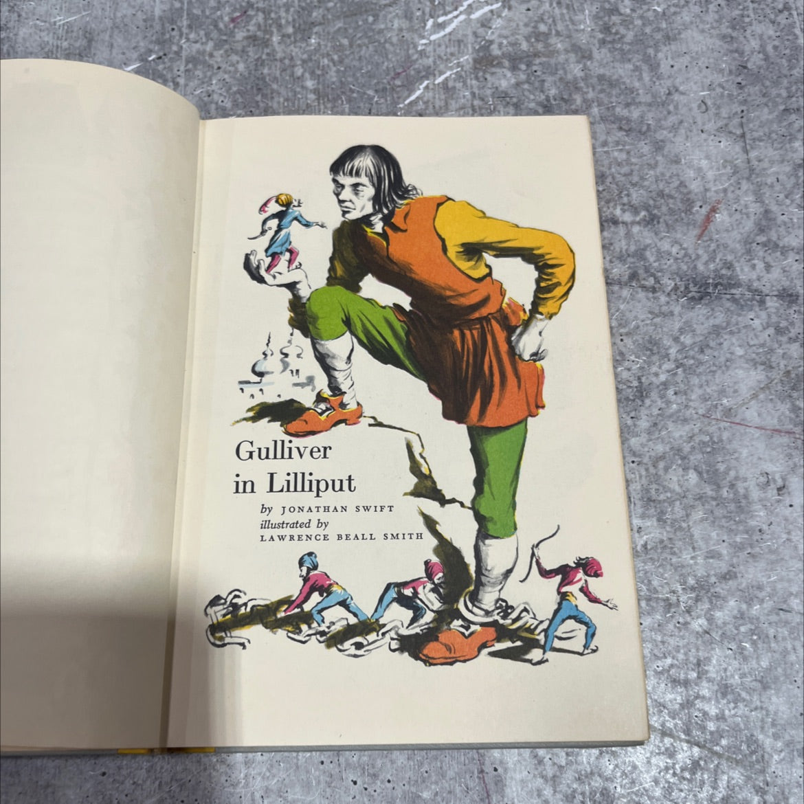 gulliver in lilliput book, by jonathan swift, 1958 Hardcover image 2