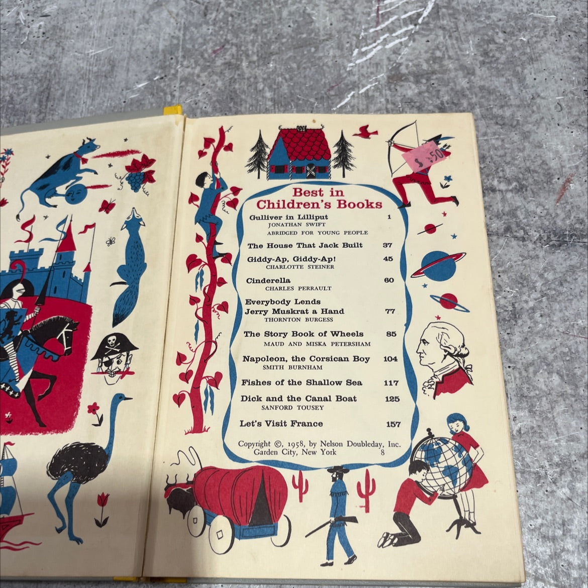 gulliver in lilliput book, by jonathan swift, 1958 Hardcover image 3