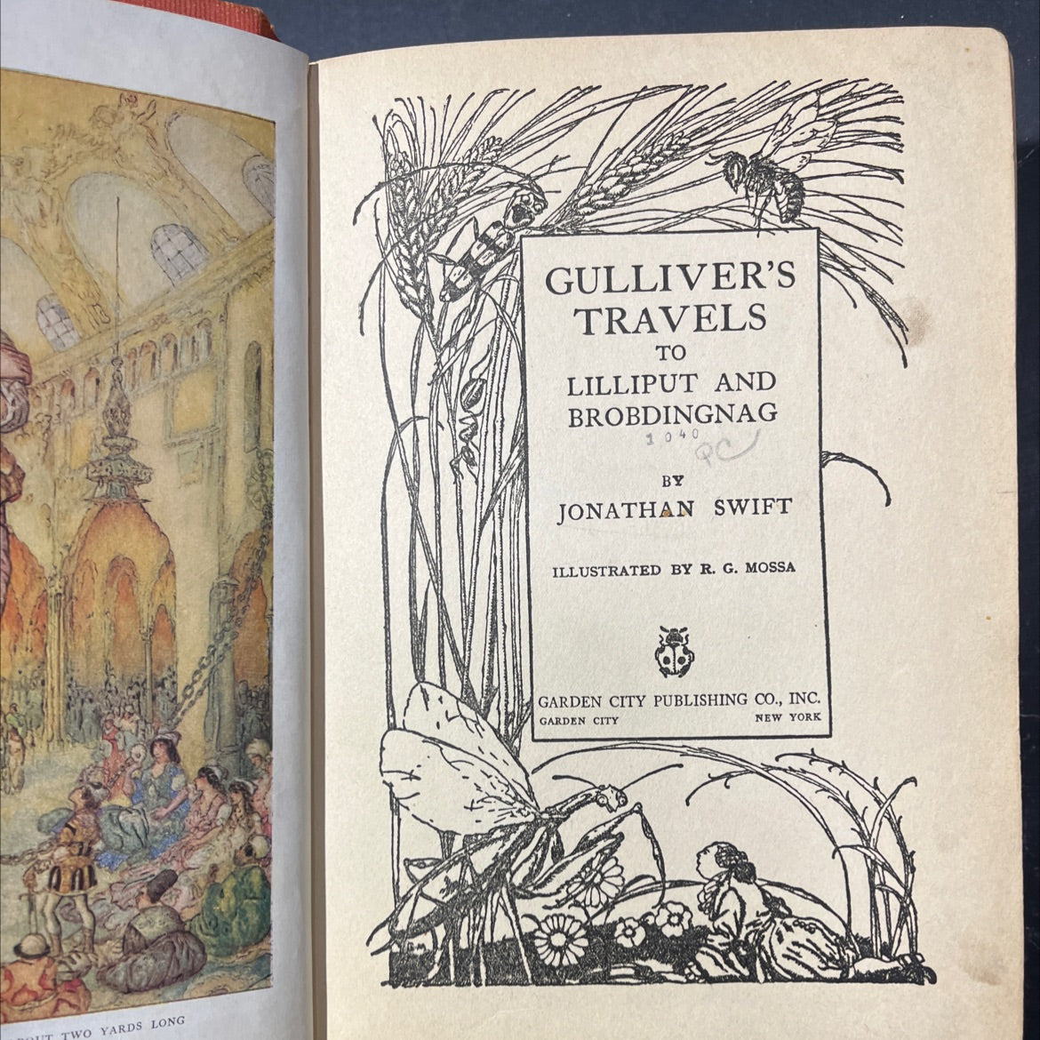 gulliver's travels to lilliput and brobdingnag book, by jonathan swift, 1040 Hardcover image 2
