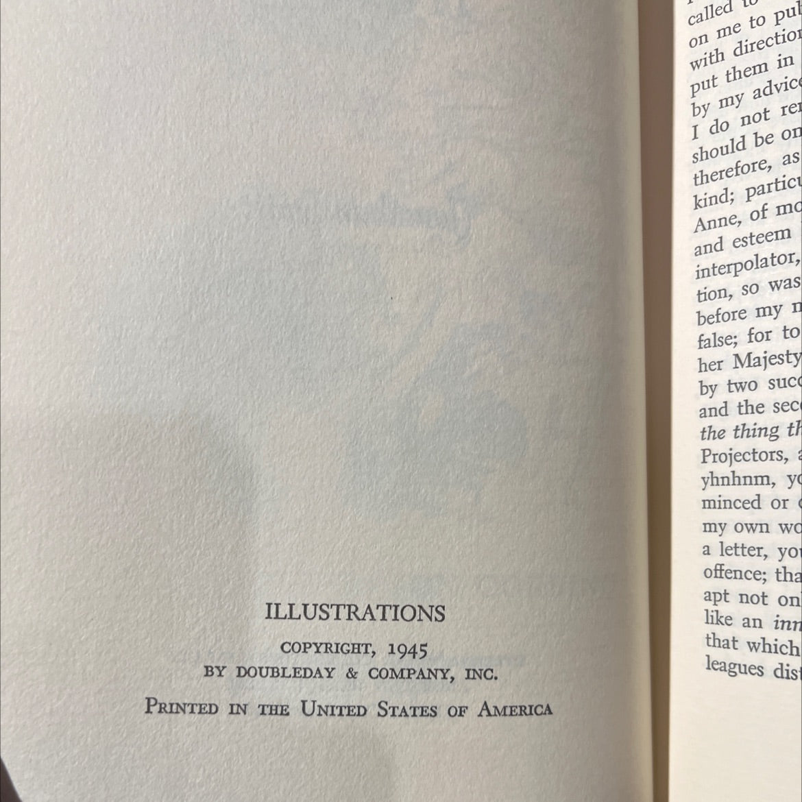 gulliver's travels book, by jonathan swift, 1945 Hardcover image 3