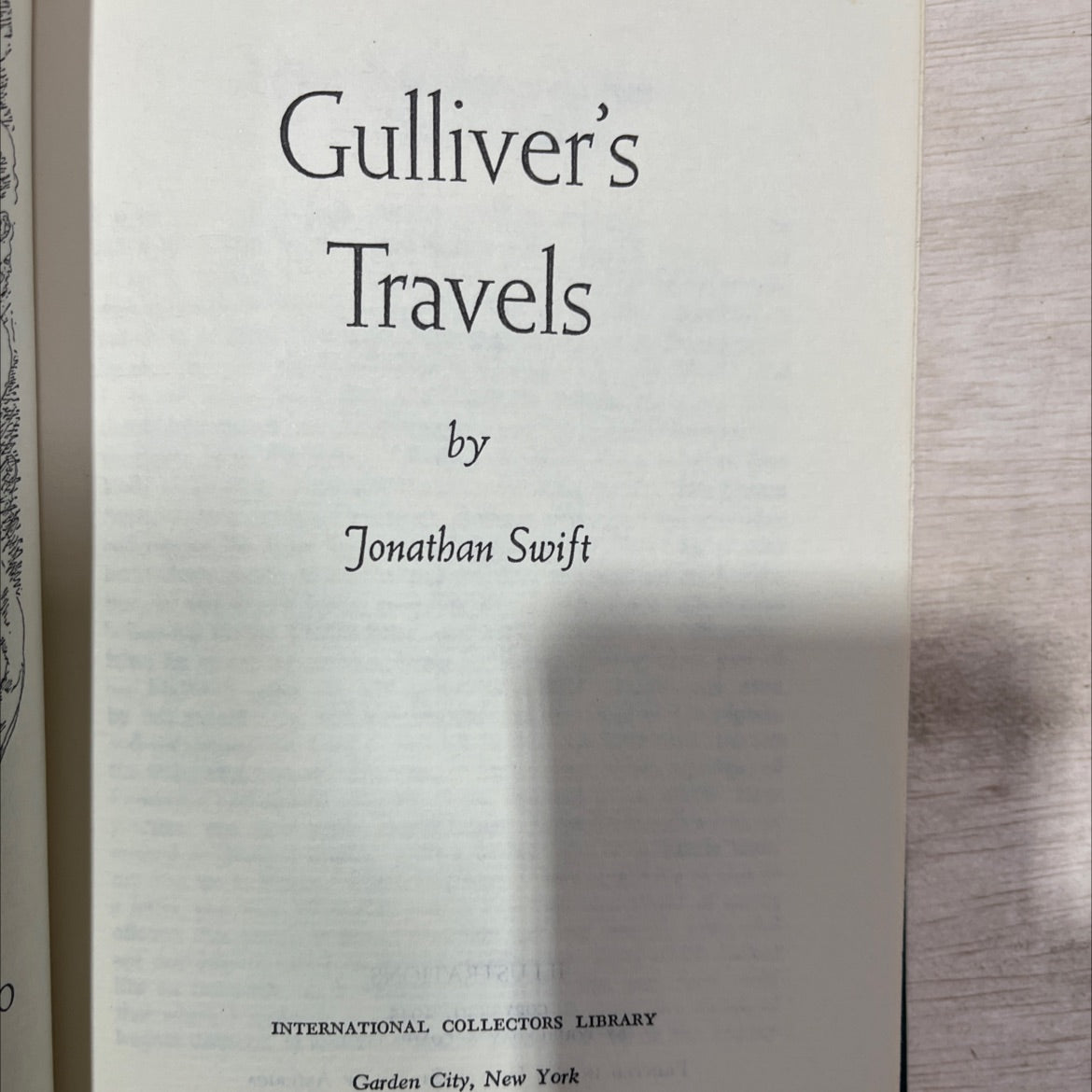 gulliver's travels book, by jonathan swift, 1945 Hardcover image 2