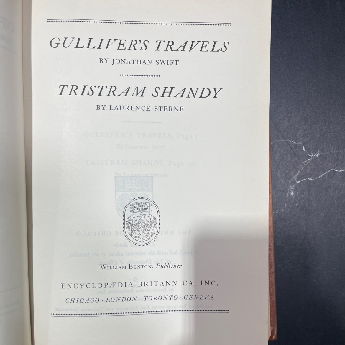 gulliver's travels book, by jonathan swift, 1952 Hardcover image 2