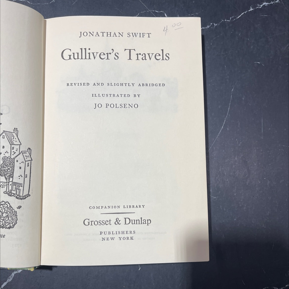 gulliver's travels book, by jonathan swift, 1963 Hardcover image 2