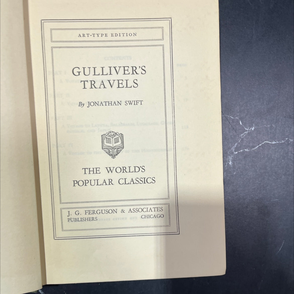 gulliver's travels book, by jonathan swift, 1970 Hardcover image 2