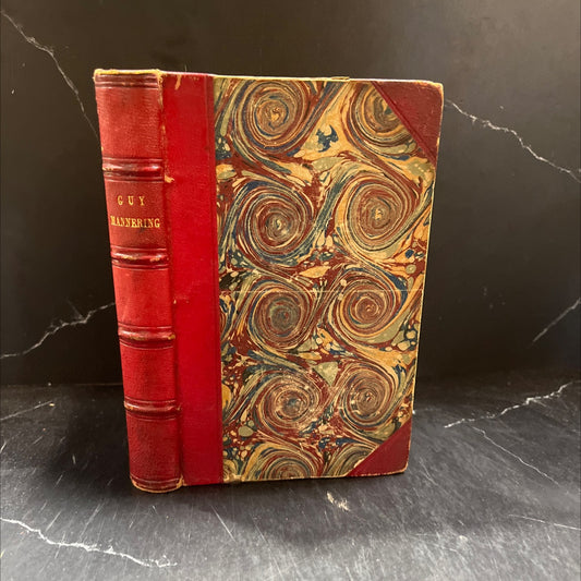 guy mannering or the astrologer book, by sir walter scott, bart, 1862 Leather image 1