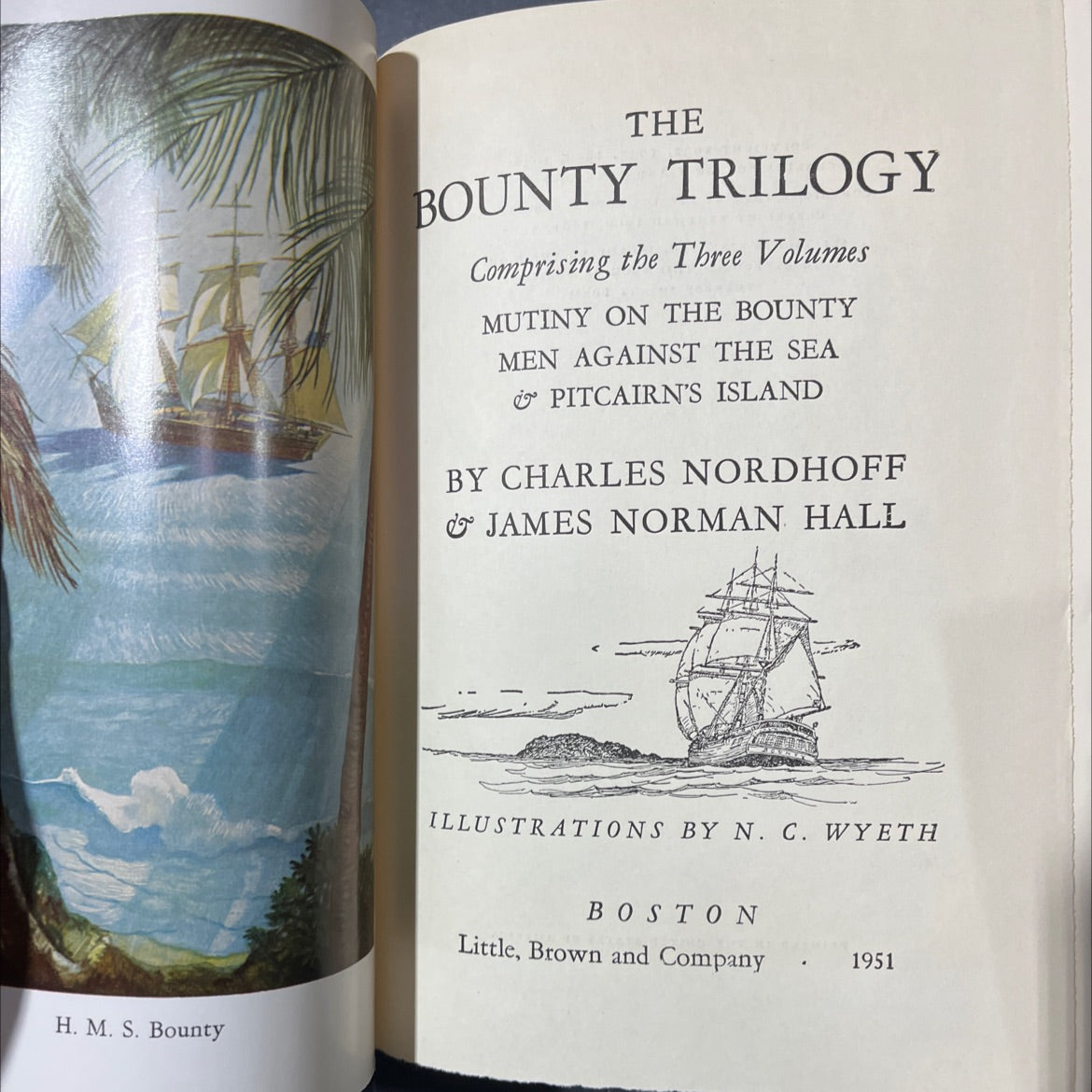 h. m. s. bounty the bounty trilogy comprising the three volumes mutiny on the bounty men against the sea & pitcairn's image 2