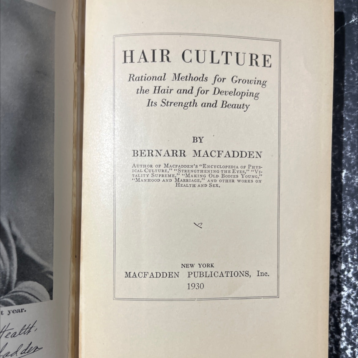 hair culture rational methods for growing the hair and for developing its strength and beauty book, by bernarr image 2