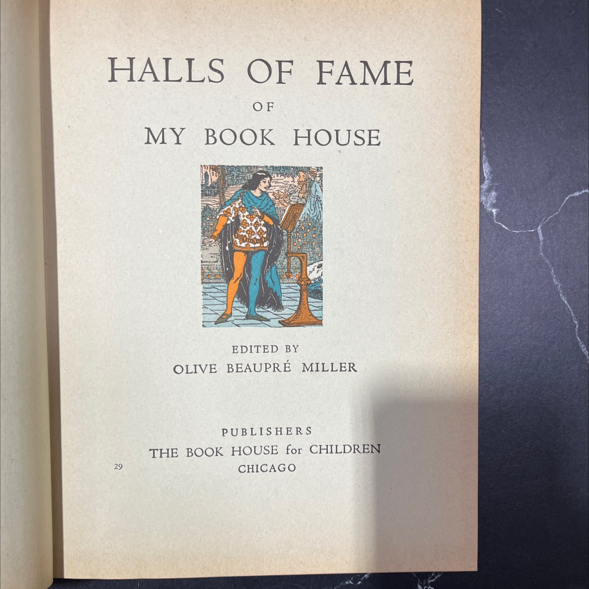 halls of fame of my book house 29 book, by olive beaupré miller, 1937 Hardcover, Antique image 2