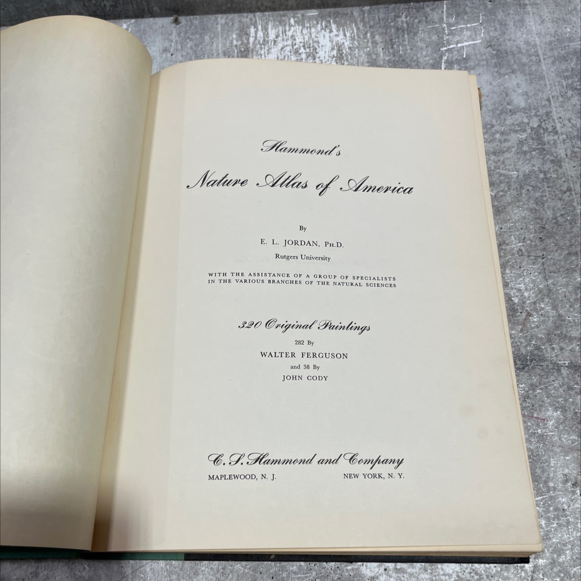 hammond's nature atlas of america book, by e. l. jordan, 1952 Hardcover image 2