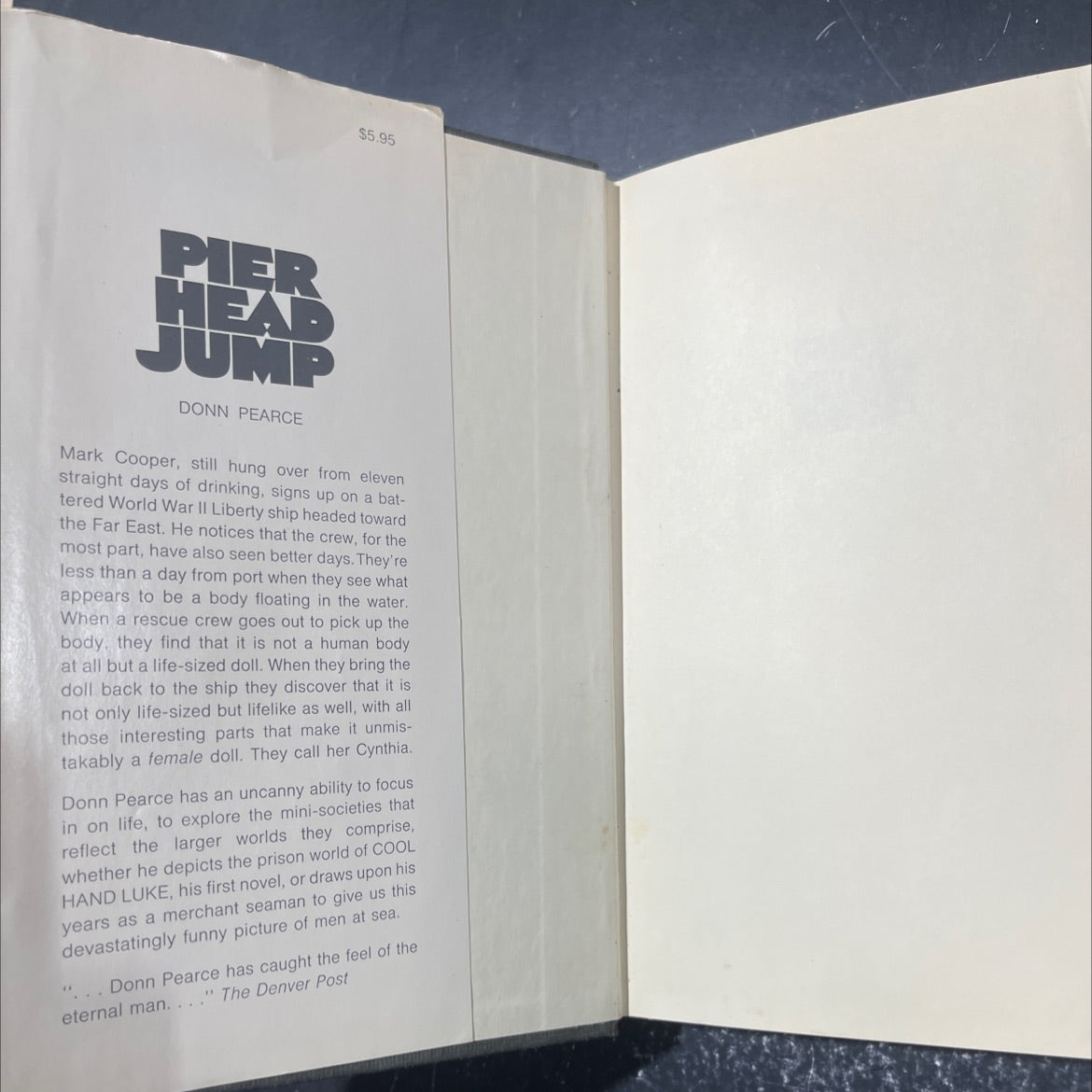 hand luke pier head jump book, by Donn Pearce, 1972 Hardcover image 4