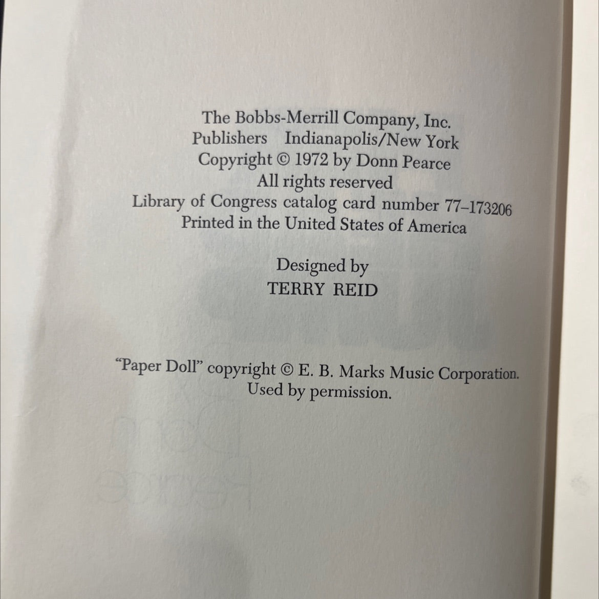 hand luke pier head jump book, by Donn Pearce, 1972 Hardcover image 3