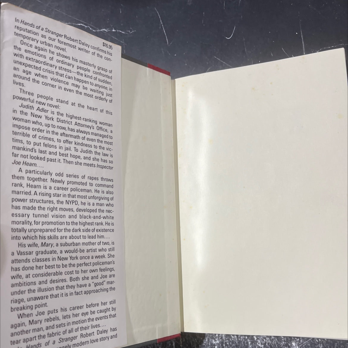 hands of a stranger book, by robert daley, 1985 Hardcover image 4