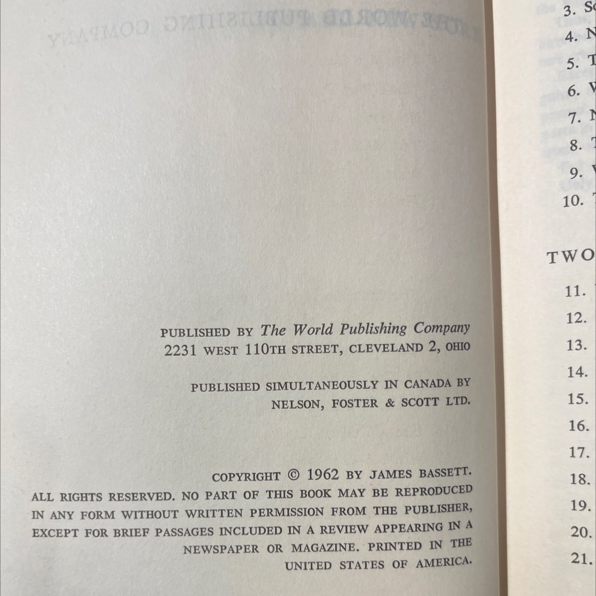 harm's way book, by james bassett, 1962 Hardcover image 3