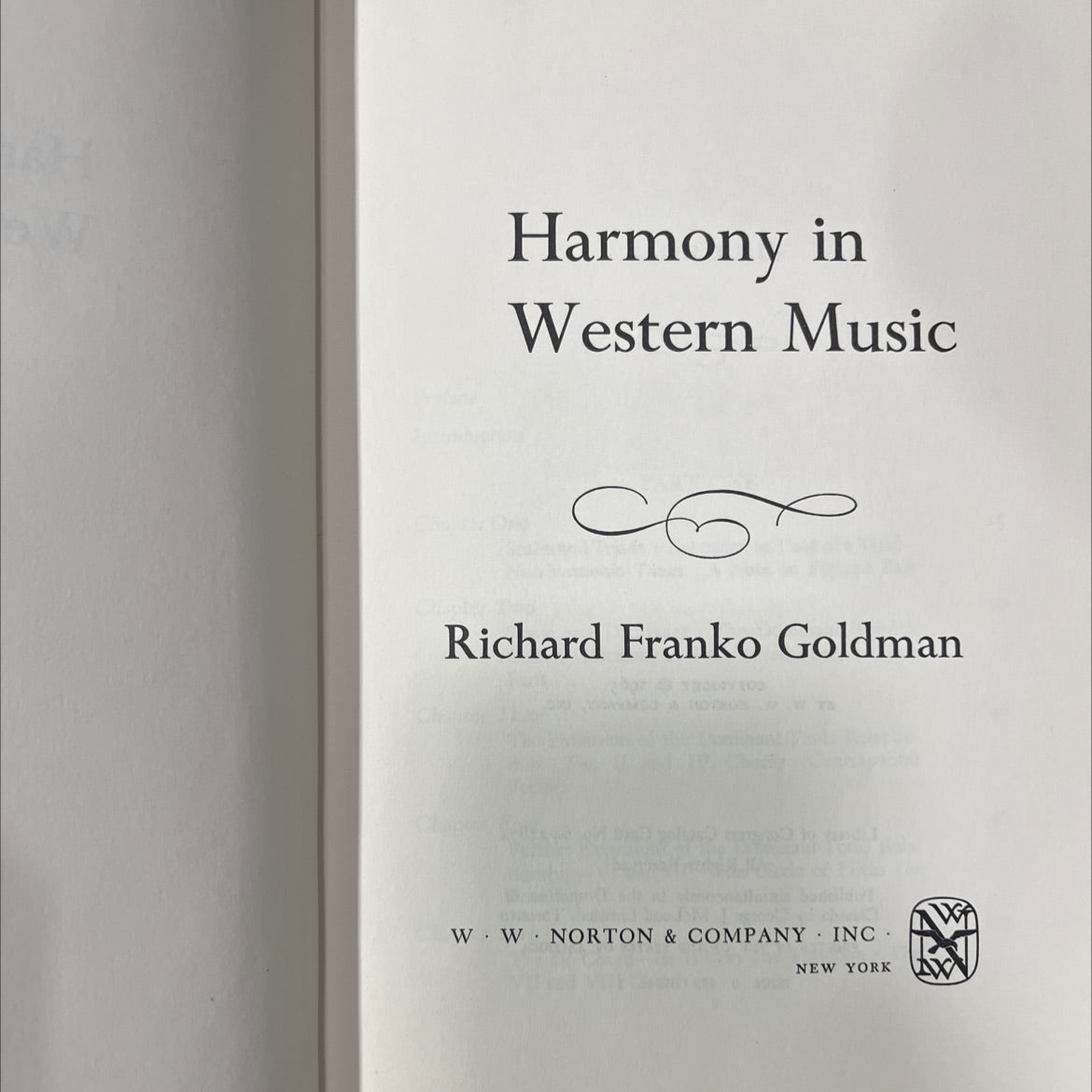 harmony in western music book, by richard franco goldman, 1965 Hardcover image 2