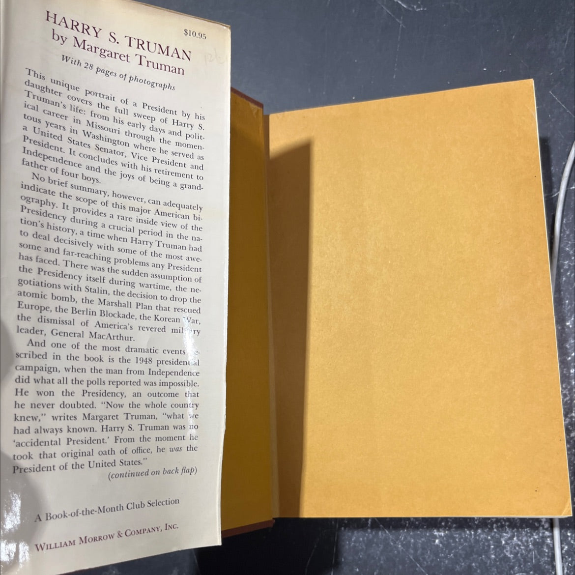 harry s. truman book, by Margaret Truman, 1973 Hardcover image 4