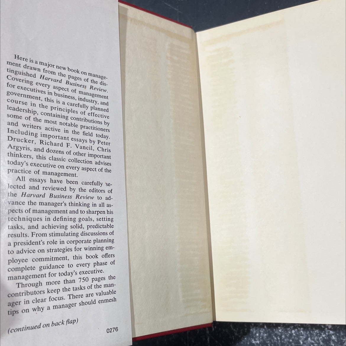 harvard business review on management book, by peter woulfolk, 1975 Hardcover image 4