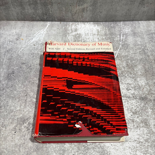 harvard dictionary of music second edition revised and enlarged book, by willi apel, 1970 Hardcover image 1