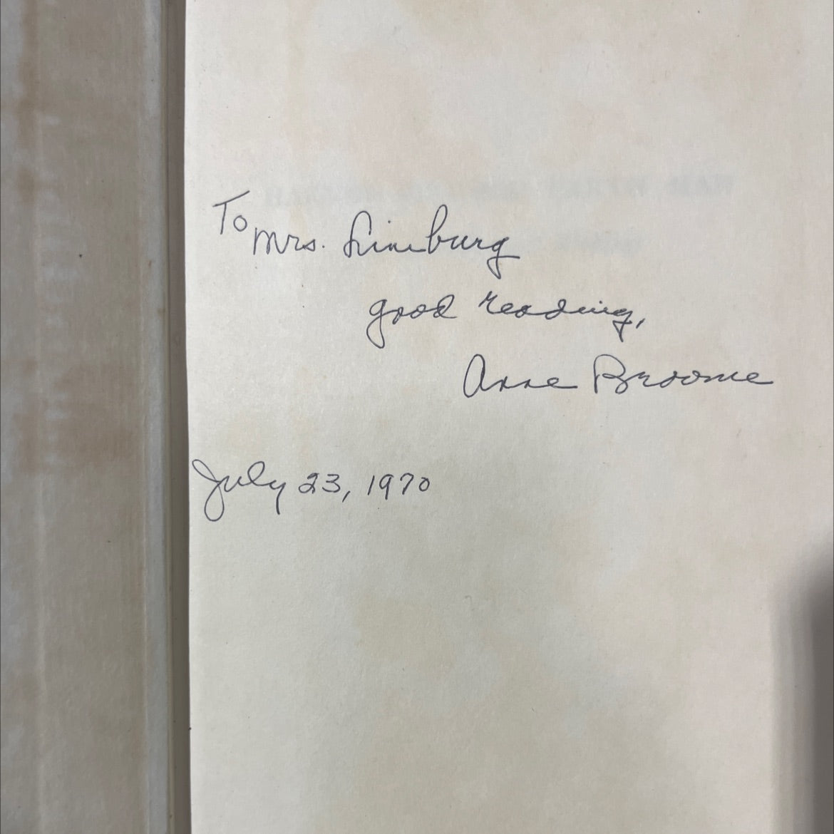 SIGNED harvey broome: earth man some miscellaneous writings book, by hugh f. hoss, 1970 Hardcover, Vintage image 4