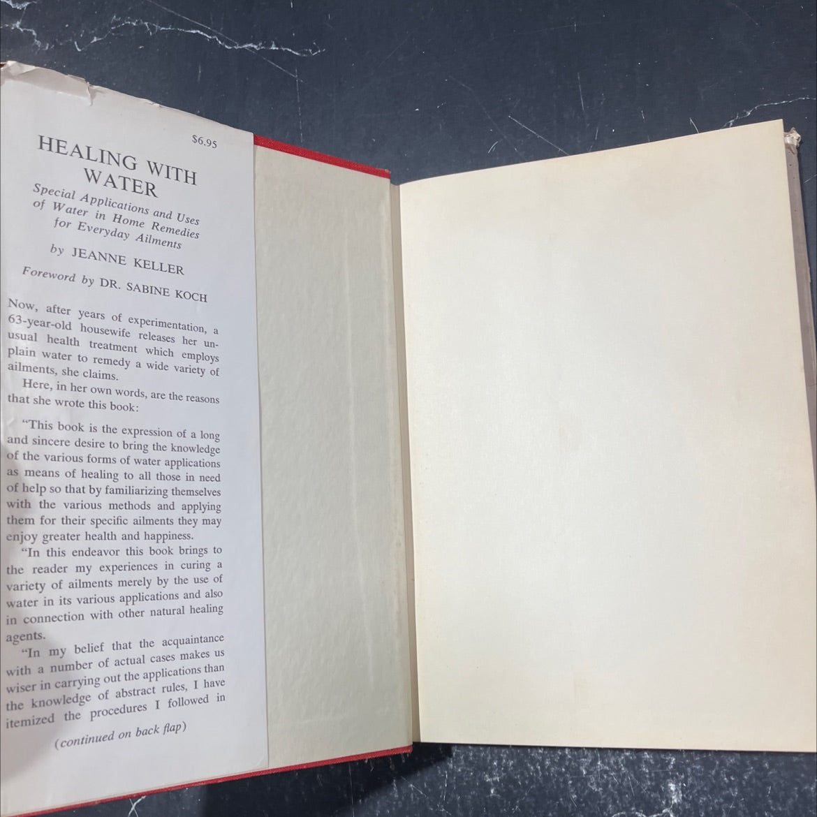 healing with water book, by jeanne keller, 1970 Hardcover image 4