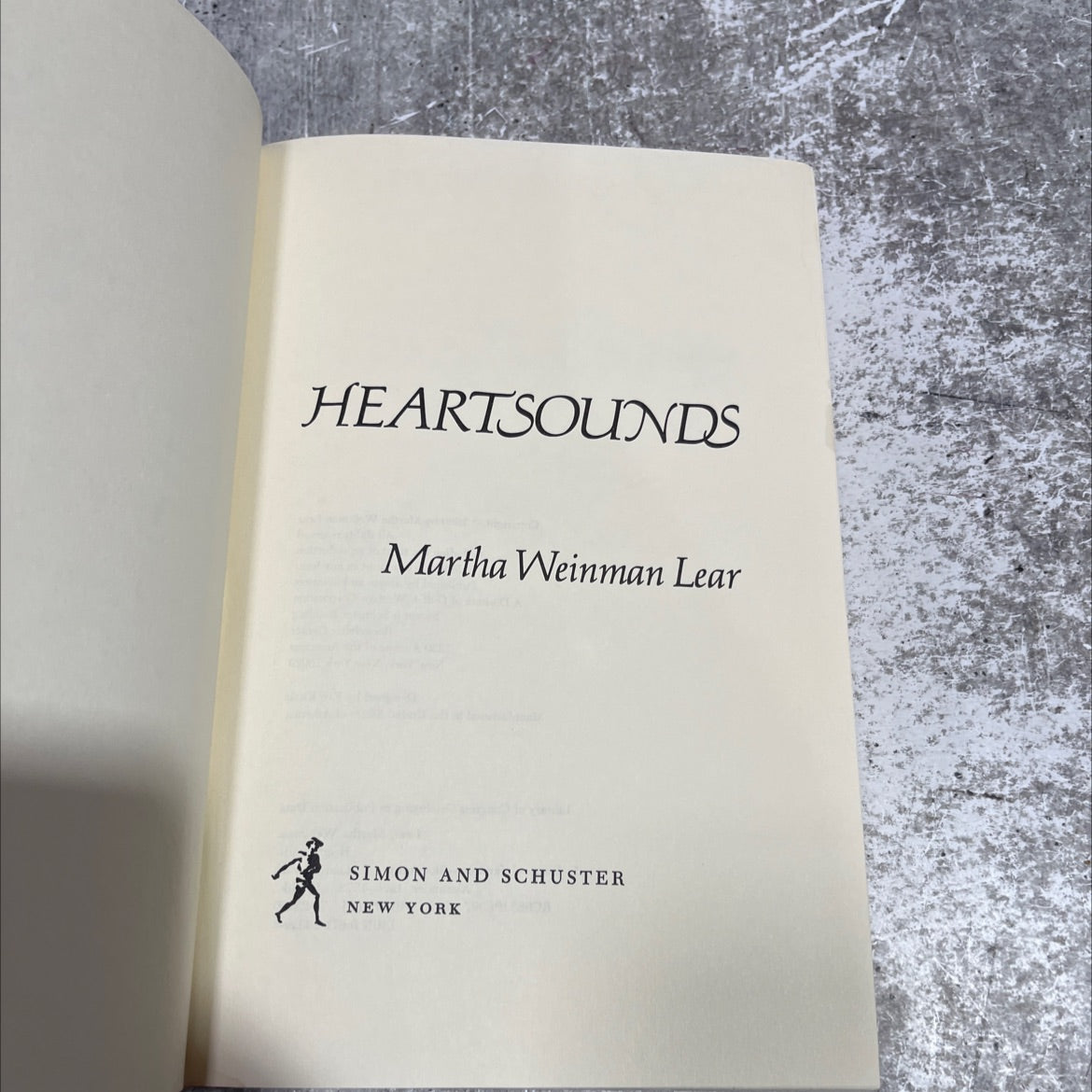 heartsounds book, by Martha Weinman Lear, 1980 Hardcover image 2