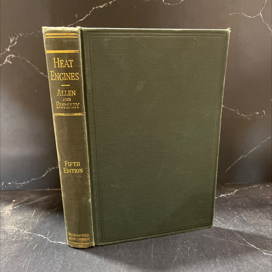 heat engines steam, gas, steam turbines and their auxiliaries book, by john r. allen, joseph a. bursley, 1941 Hardcover image 1