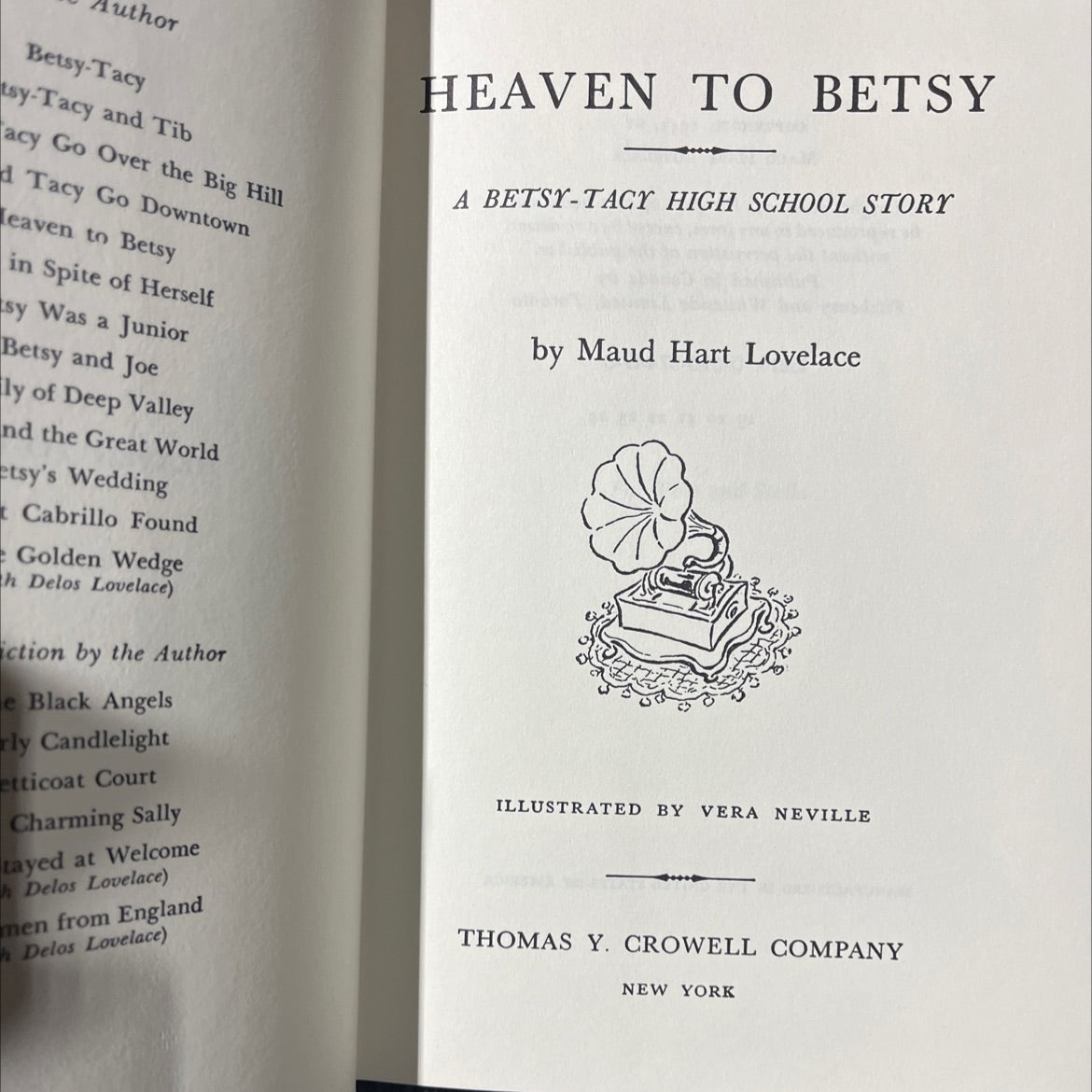 heaven to betsy book, by Maud Hart Lovelace, 1945 Hardcover image 2