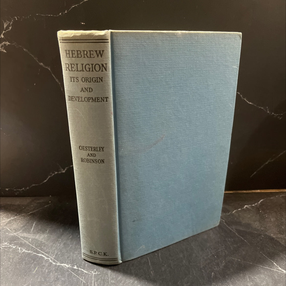 hebrew religion its origin and development book, by w. o. e. oesterley, theodore h. robinson, 1961 Hardcover image 1