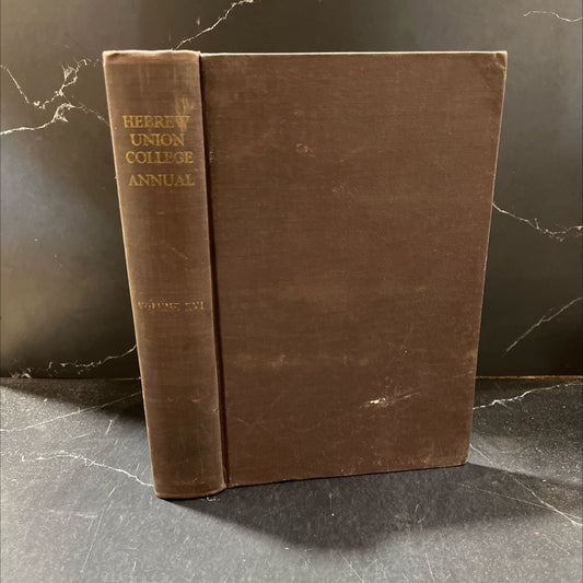 hebrew union college annual book, by various, 1941 Hardcover image 1