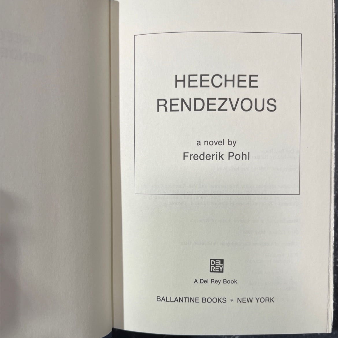 heechee rendezvous book, by Frederik Pohl, 1984 Hardcover image 2