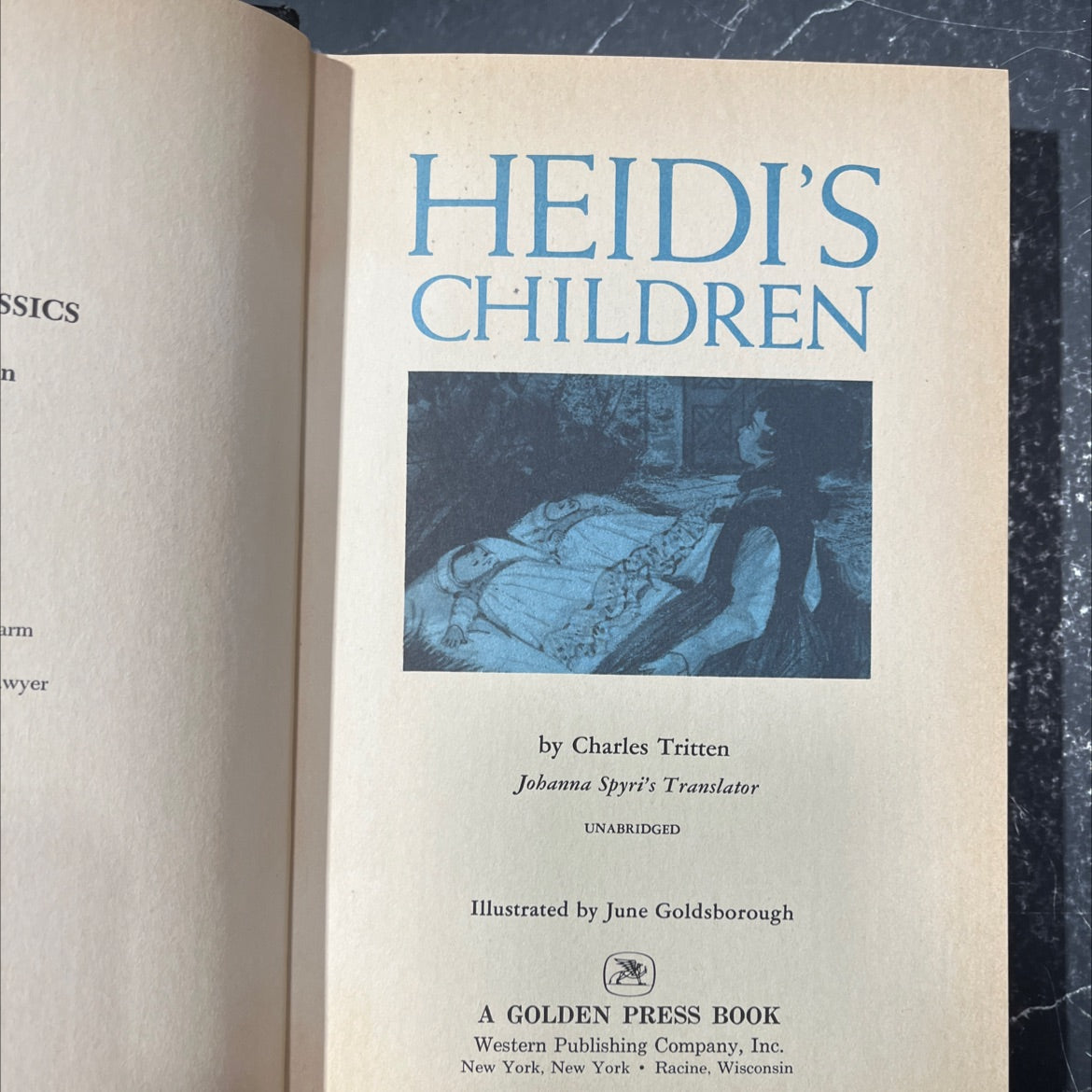 heidi's children book, by charles tritten, 1967 Hardcover image 2