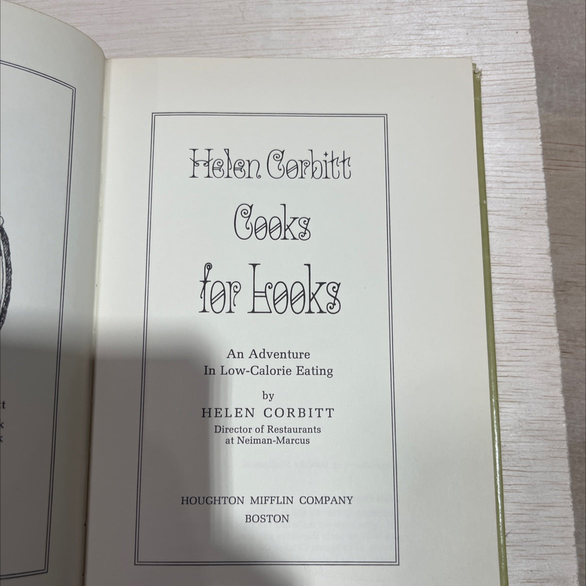 helen corbitt cooks for hooks an adventure in low-calorie eating book, by helen corbitt, 1967 Hardcover image 2