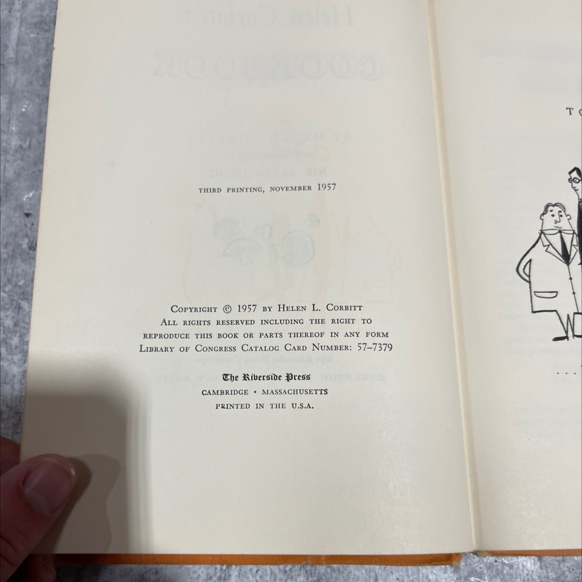 helen corbitt's cookbook by helen corbitt book, by helen l. corbitt, 1957 Hardcover image 3