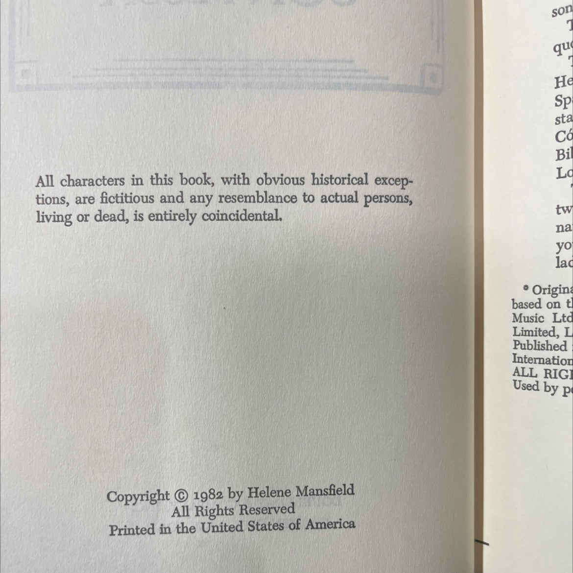 helene mansfield book, by helene mansfield, 1982 Hardcover image 3