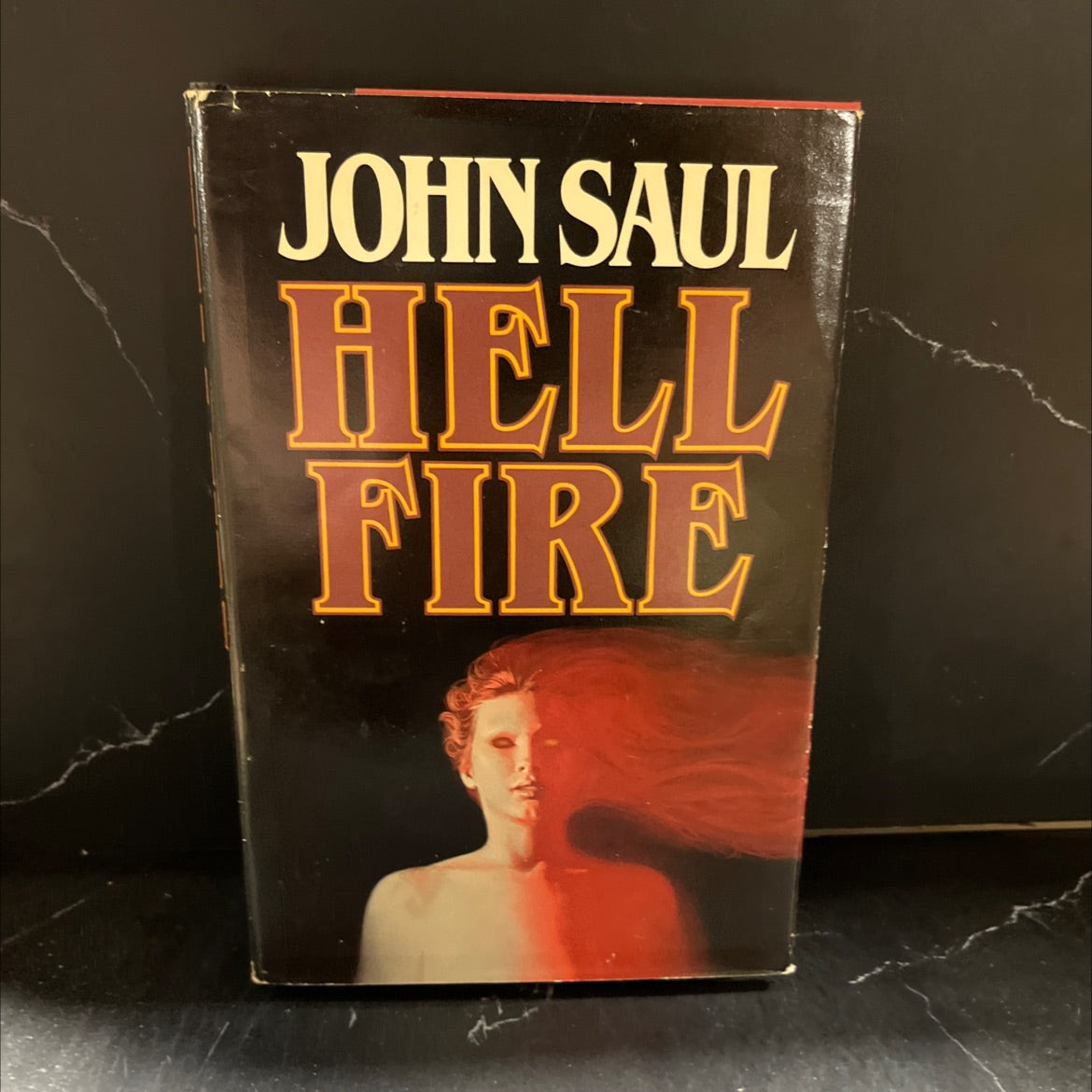 hellfire book, by John Saul, 1986 Hardcover image 1