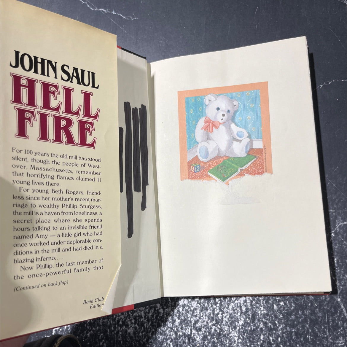 hellfire book, by John Saul, 1986 Hardcover image 4