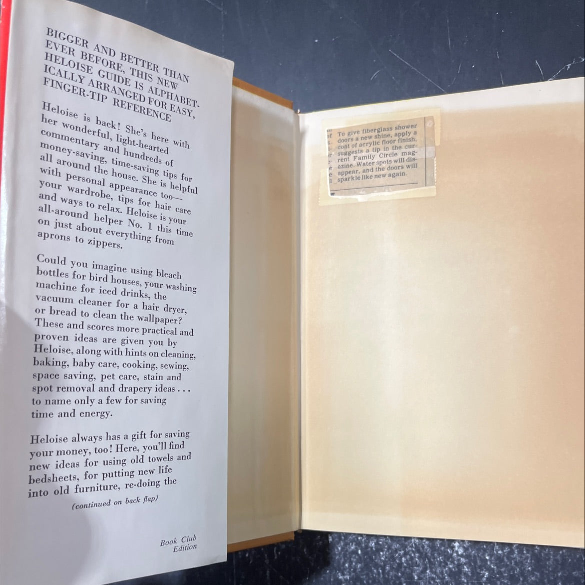 heloise all around the house book, by heloise cruse, 1965 Hardcover image 4