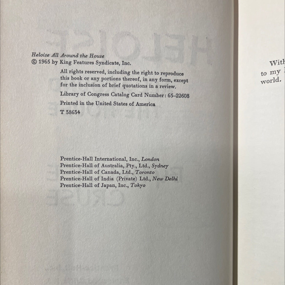 heloise all around the house book, by heloise cruse, 1965 Hardcover image 3