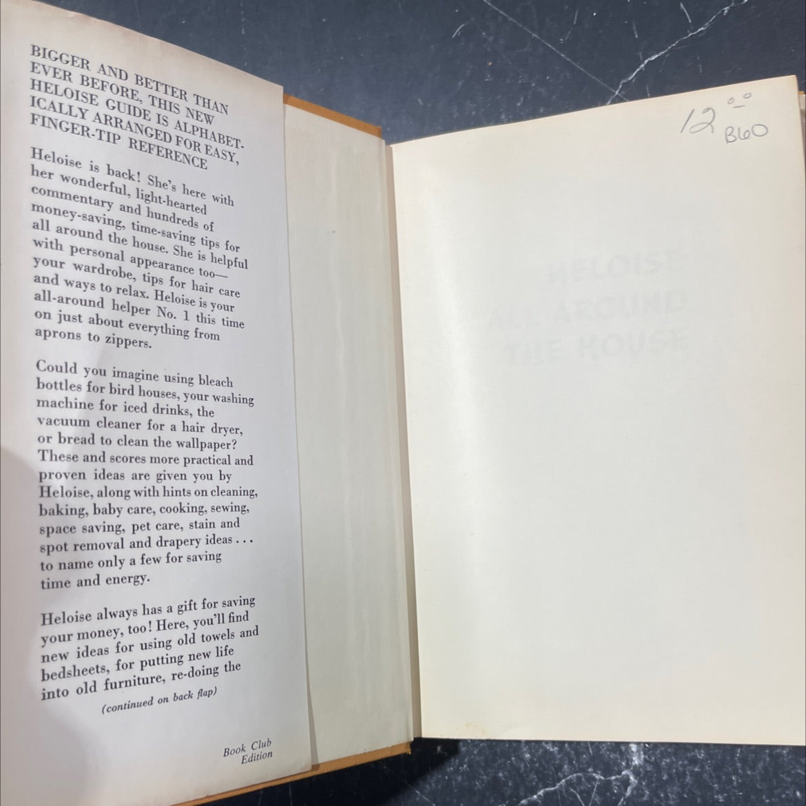heloise all around the house book, by heloise cruse, 1965 Hardcover image 4