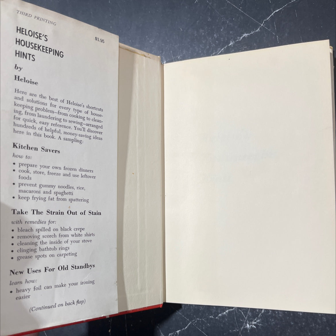 heloise's housekeeping hints book, by heloise, 1962 Hardcover image 4